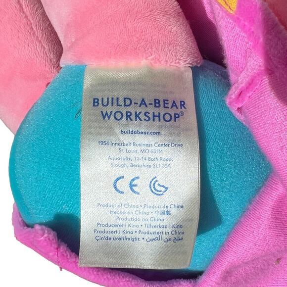 Build-A-Bear Princess POPPY Troll Stuffed Doll 20” Pink Dress Rainbow Hair Plush - Picture 9 of 14